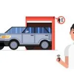 برق اظطراری درب پارکینگ